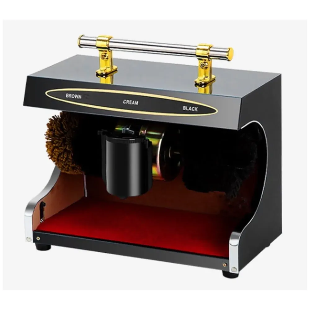 Automatic Shoe Polishing Machine, Buff Polisher, Polish, Shining, Cleaner Machine For Hotel, Mall, Lobby, office, Home, Washroom – 34 x 34 x 17 Cm