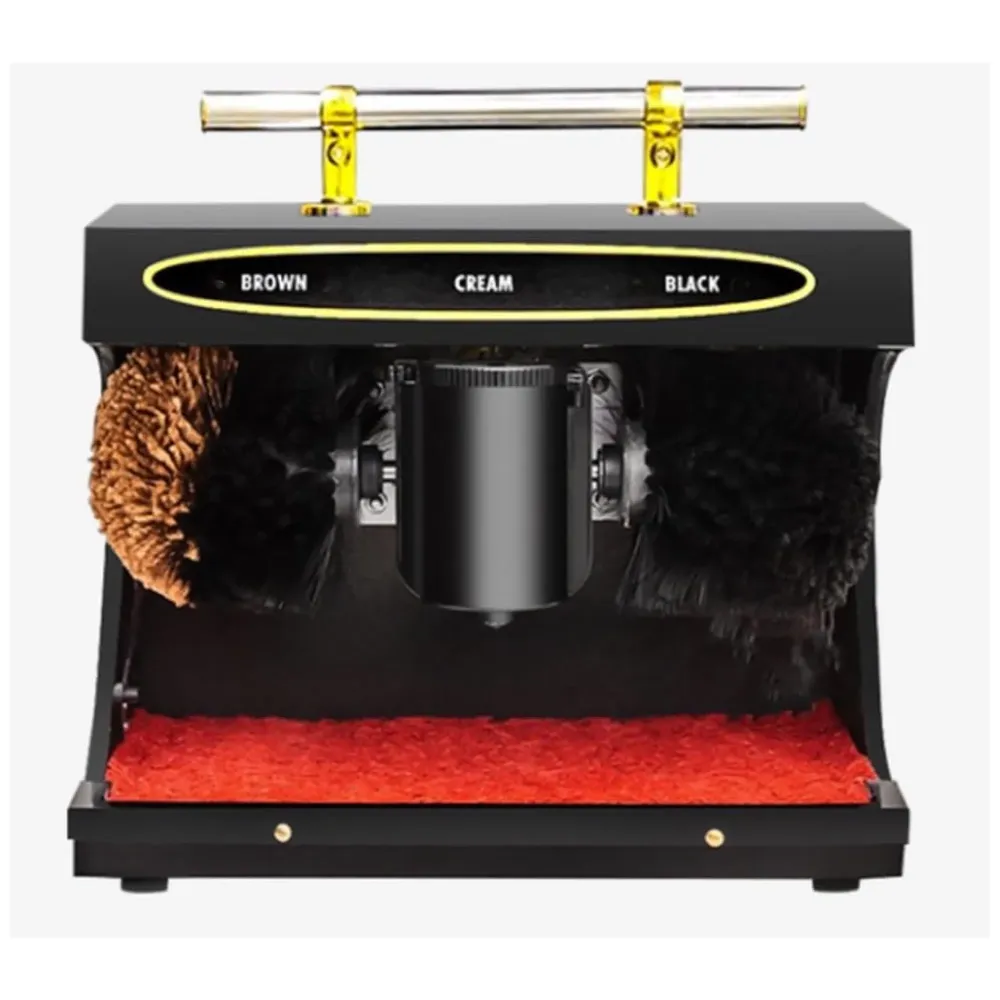 Automatic Shoe Polishing Machine, Buff Polisher, Polish, Shining, Cleaner Machine For Hotel, Mall, Lobby, office, Home, Washroom – 34 x 34 x 17 Cm