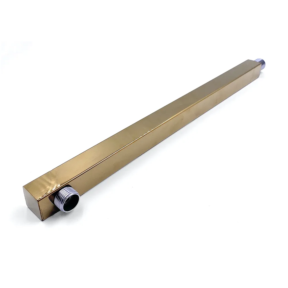 Gold Shower Arm Stainless Steel Victorian Golden 18 inch Length. (Golden Shower Arm) Premium