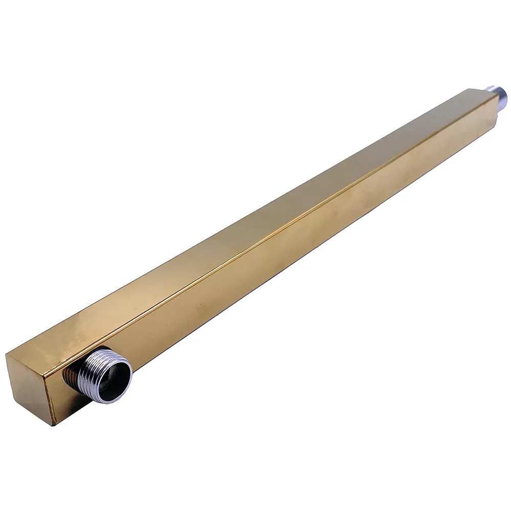 Gold Shower Arm Stainless Steel Victorian Golden 18 inch Length. (Golden Shower Arm) Premium