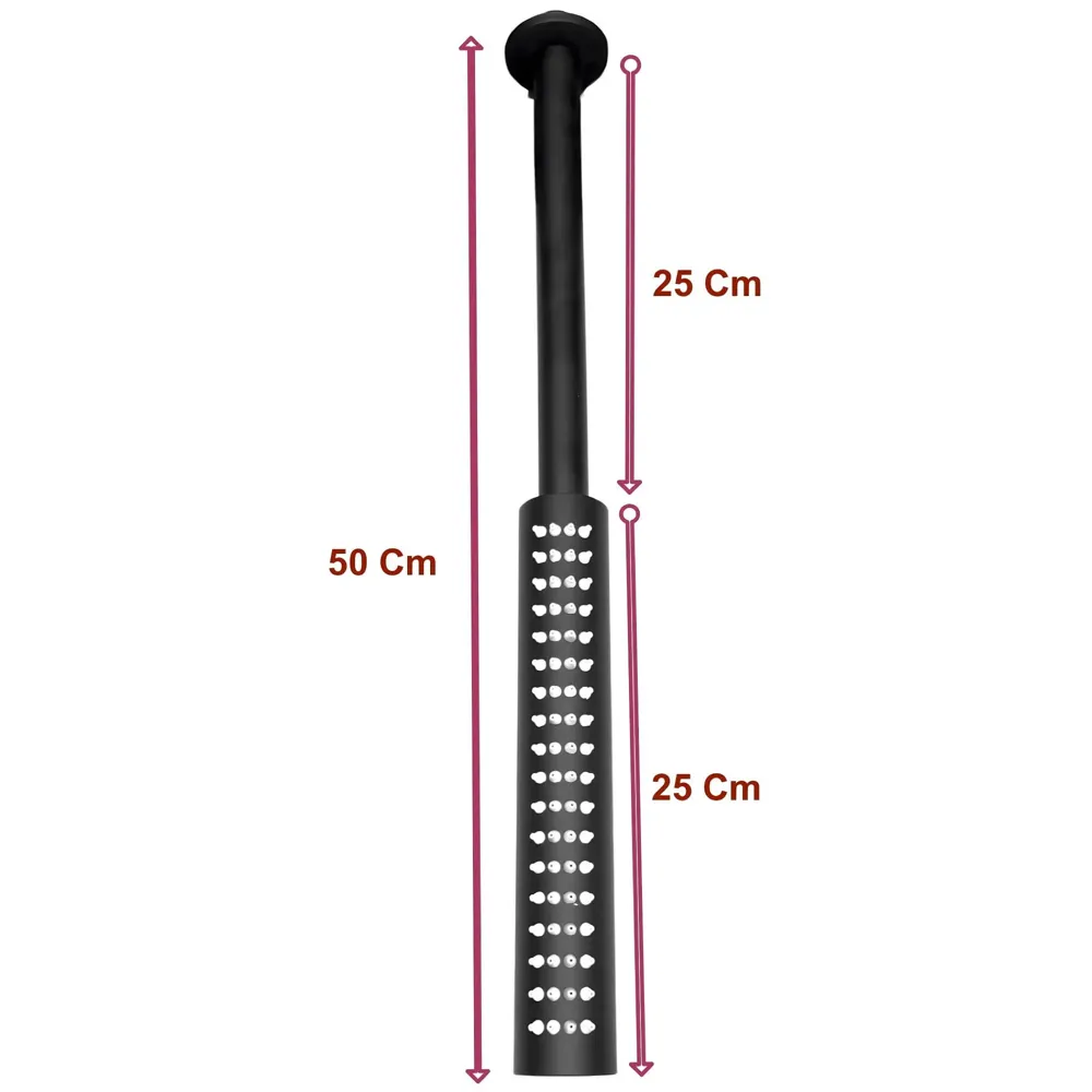 Bathroom Shower Head with Arm Attcahed 50 cm Long, 25 cm Rod And 25cm Shower, Black Colour For Bathing Unquie design - 3