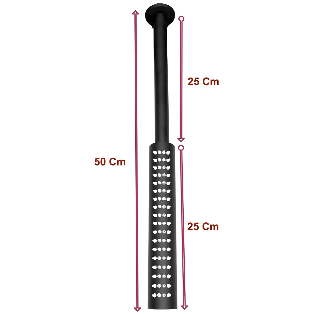 Bathroom Shower Head with Arm Attcahed 50 cm Long, 25 cm Rod And 25cm Shower, Black Colour For Bathing Unquie design Premium