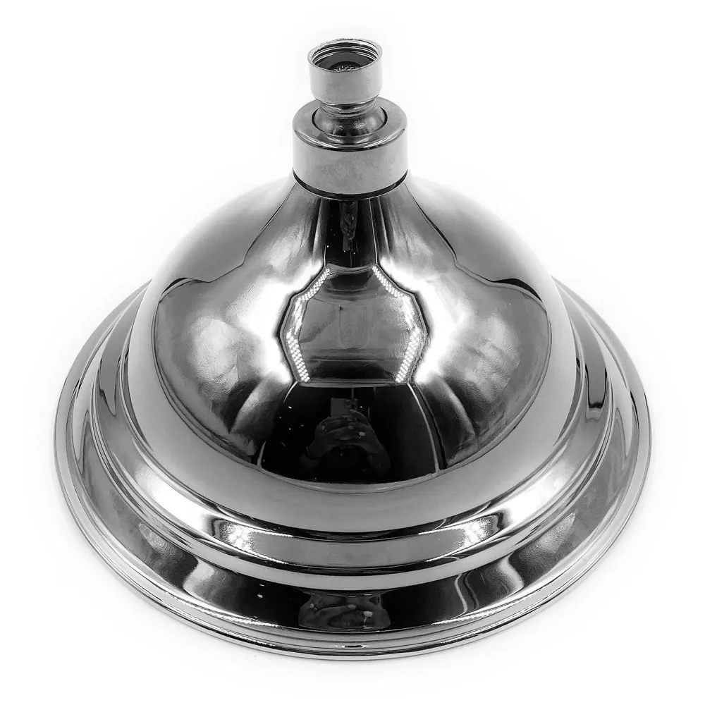 Victorian Shower PVC rust free Victorian Chrome 8 inch Diameter, light Weight, Adjustable. - 8