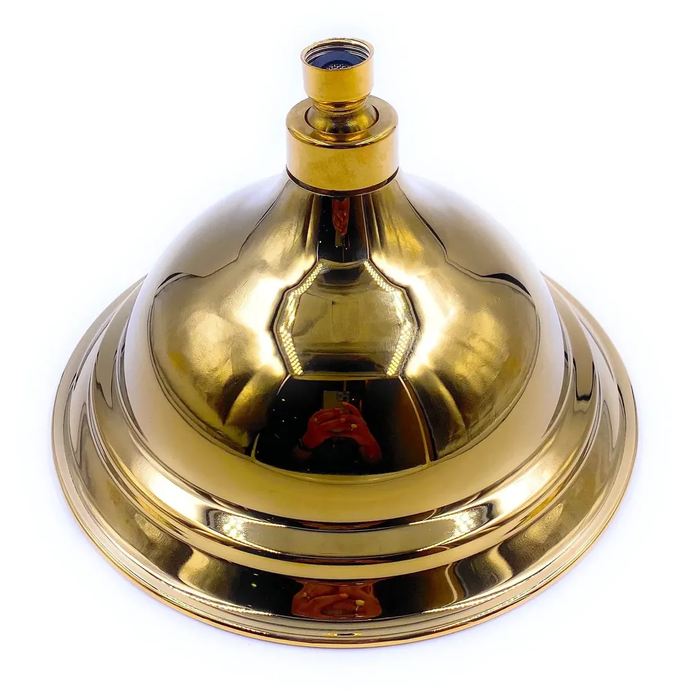 Gold Shower Golden PVC rust free Victorian Golden 8 inch Diameter, light Weight, Adjustable - 8