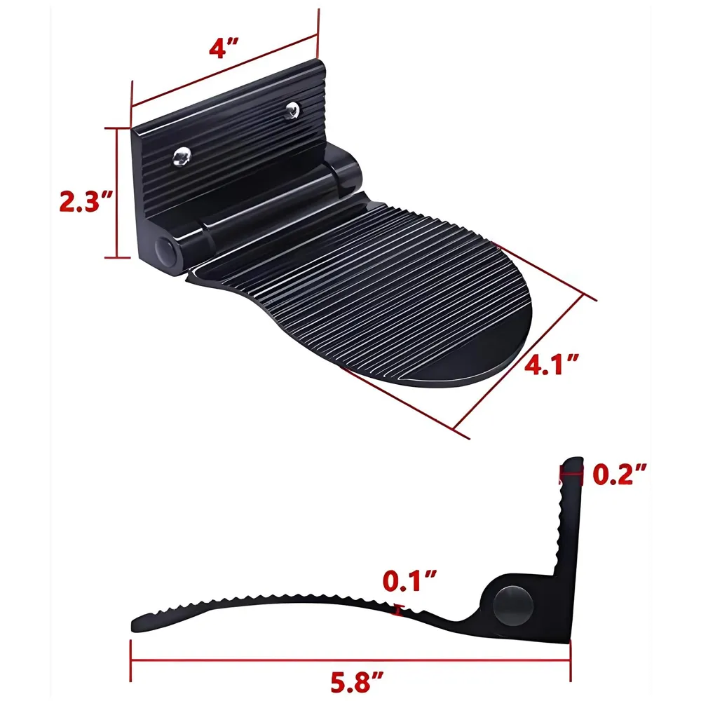 Shower Foot Rest, Shaving Pedestal Foldable Design Aluminium Alloy Screw Installation Shower Leg Shaving Shelf Bathroom Pedal for Shaving Legs Shower Tool