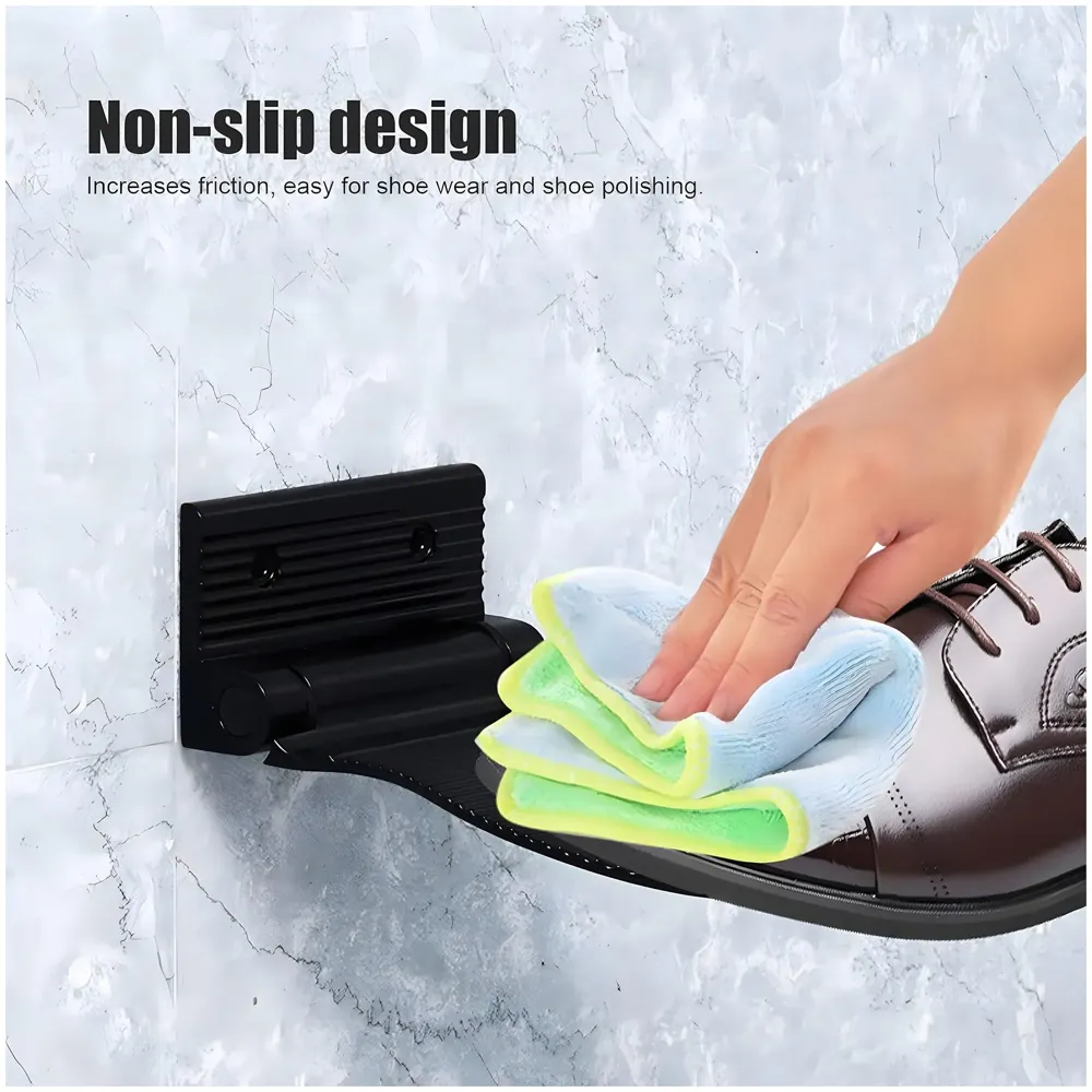 Shower Foot Rest, Shaving Pedestal Foldable Design Aluminium Alloy Screw Installation Shower Leg Shaving Shelf Bathroom Pedal for Shaving Legs Shower Tool