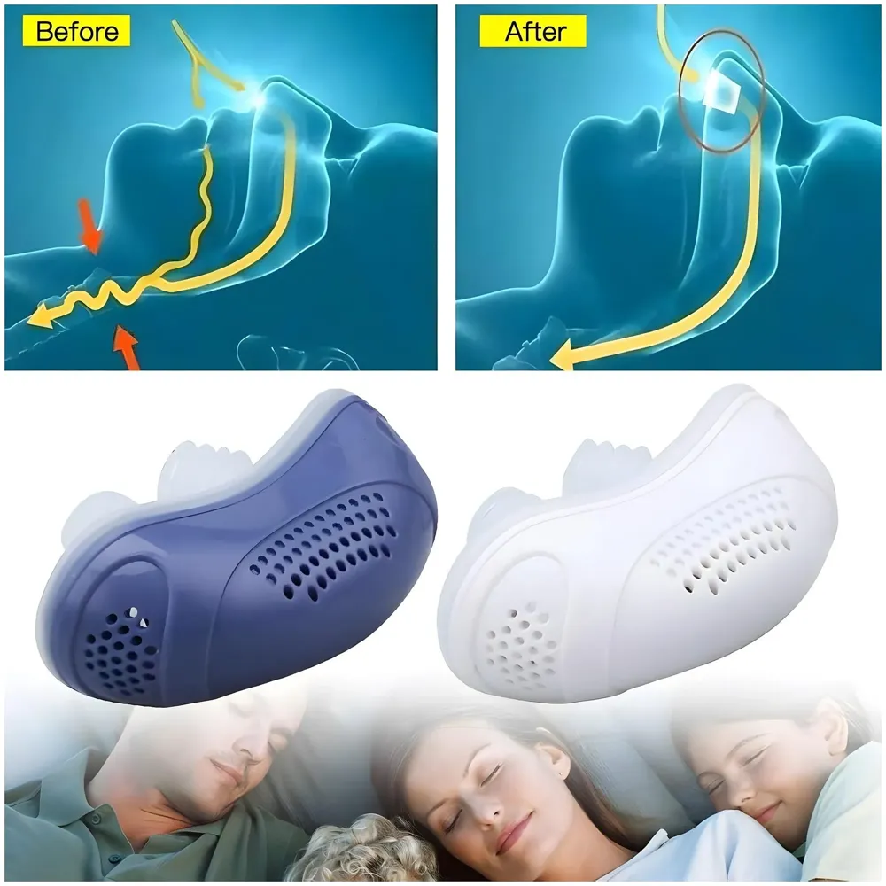 Bioline Upgraded Electric Noise Anti Snoring Device Sleep Stop Snore Aid Stopper, Stop Snoring Aids Devices Solution Small Travel - 3