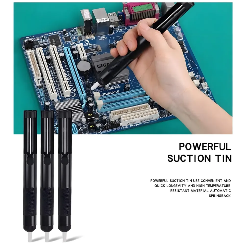 Soldering Gun Pro 40-80W Automatic Hand-held Solder Iron Kit Welding Tool, With Wire, De-soldering Pump, Tweezers And Holder with Sponge for Circuit Board, Professional Electronic Repair - 6