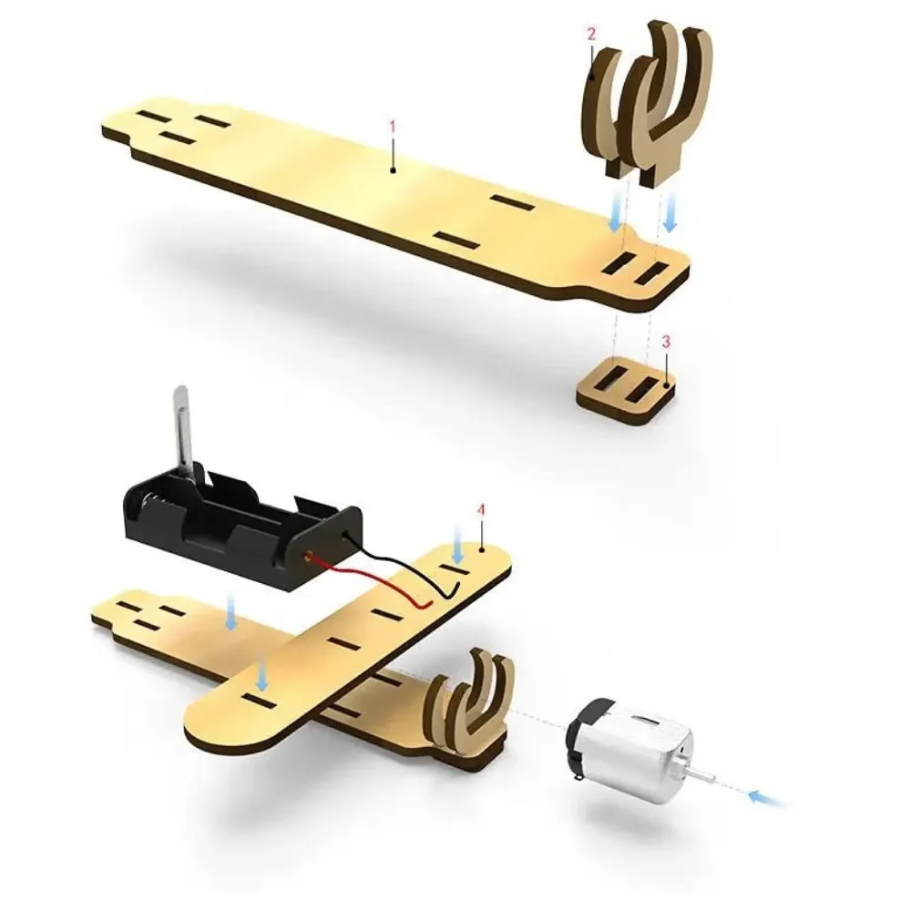 STEM Plane Areoplane Airplane Educational DIY Fun Toys, Educational & Construction Based Activity Game for Kids 8-14, Gifts for Boys & Girls, Learn Science Engineering Project. - 4