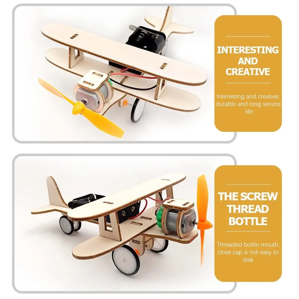 STEM Plane Areoplane Airplane Educational DIY Fun Toys, Educational & Construction Based Activity Game for Kids 8-14, Gifts for Boys & Girls, Learn Science Engineering Project. - 7