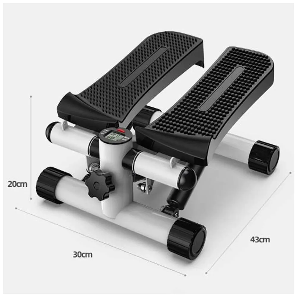 Twist Stepper, Swing Stepper, Leg Climbing, Stair Stepper - Quiet Design, Home Workout Equipment with Adjustable, Resistance Bands & LED Monitor, Tone Your Buttocks, Legs, Thighs, Waist