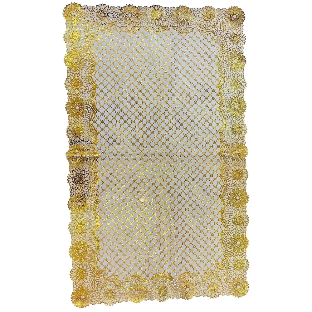 Table Mats Place mats Dining Table Coffee Table Washable Heat Resistant Durable Non Slip Viny Soft Fabric Material. Pack of 1 (96 Cm x 58cm)