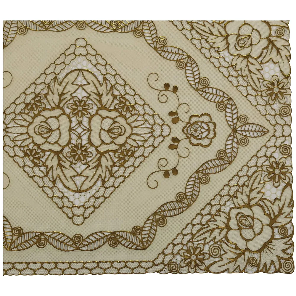 Table Mats Place Mats Dining Table Coffee Table Washable Heat Resistant Durable Non Slip Viny Soft Fabric Material. Pack of 6 (43 cm x 30 cm) Pattern H - 2