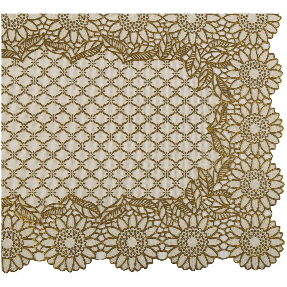 Table Mats Place Mats Dining Table Coffee Table Washable Heat Resistant Durable Non Slip Viny Soft Fabric Material. Pack of 6 (43 cm x 30 cm) Pattern 11