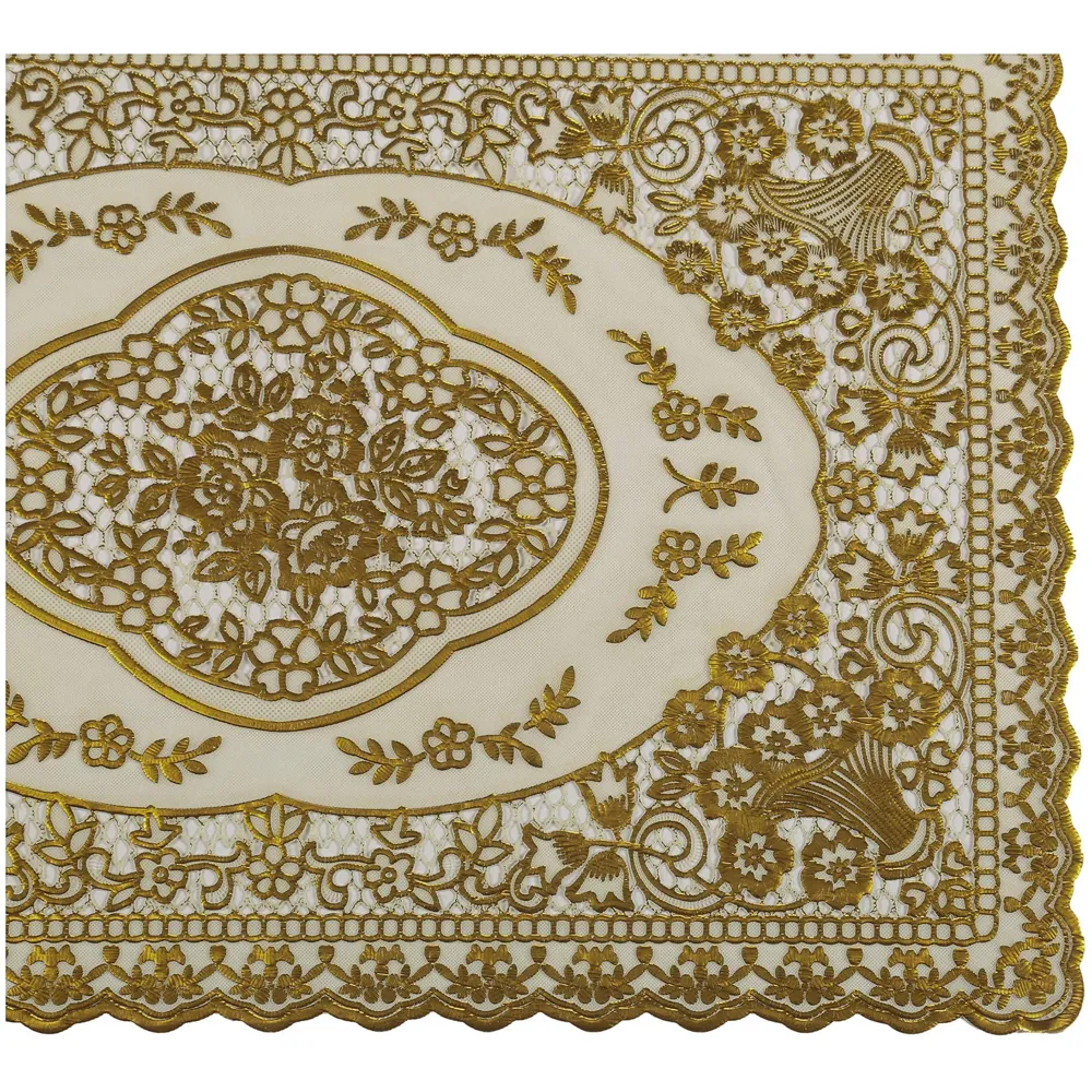 Table Mats Place Mats Dining Table Coffee Table Washable Heat Resistant Durable Non Slip Viny Soft Fabric Material. Pack of 6 (43 cm x 30 cm) Pattern I