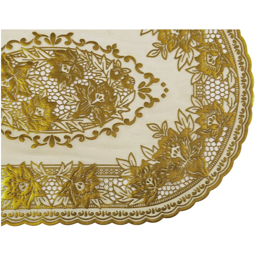 Table Mats Place Mats Dining Table Coffee Table Washable Heat Resistant Durable Non Slip Viny Soft Fabric Material. Pack of 6 (43 cm x 30 cm) Pattern F