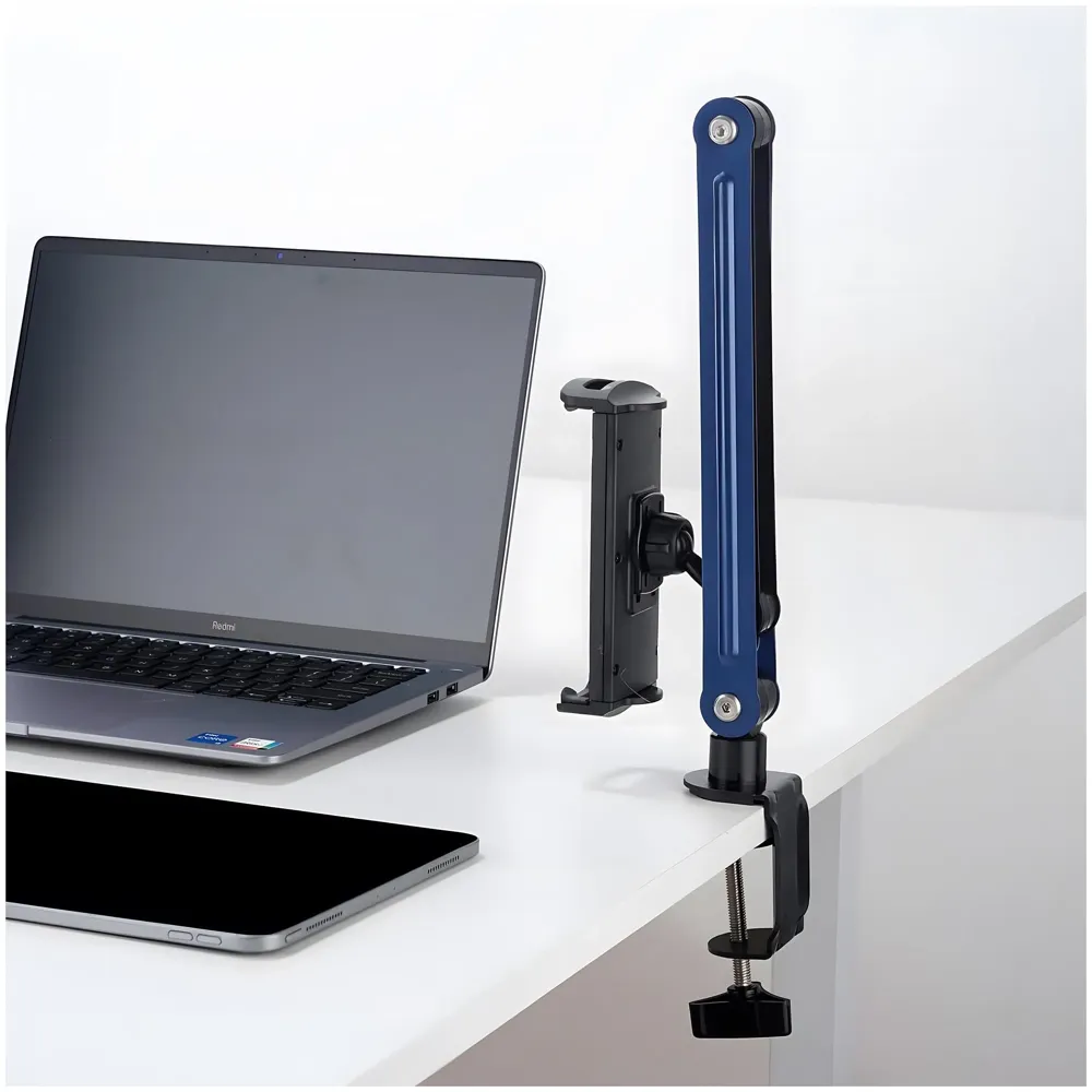 Desk Mount Tablet Holder for Phones and Tablets 4.7inch - 13 inches for Home Office Shops Cafes Commercial uses Table Mount Shelf Mount Tablet Bracket.