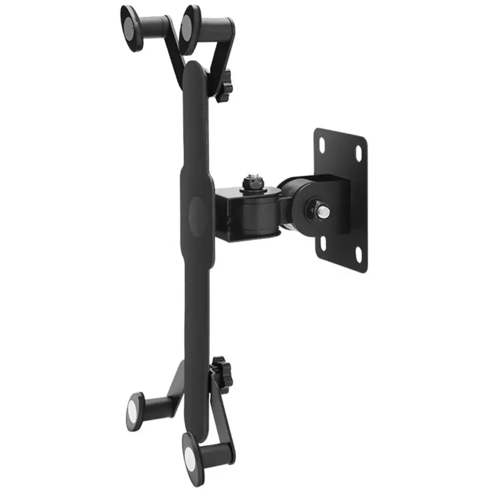Adjustable Wall Mount Phone and Tablet Stand Holder, Black (Upto 13 Inch Tablets)