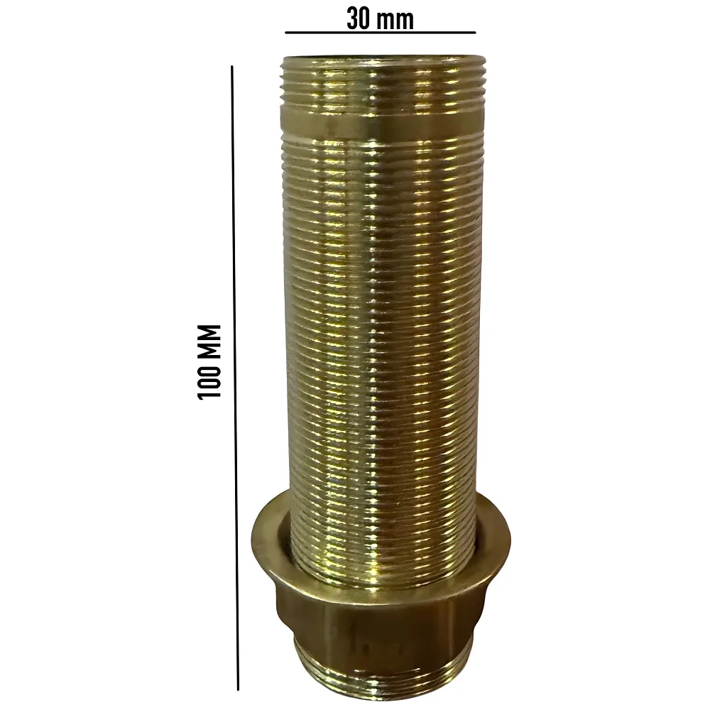 Basin Mixer Thread Extender For Granite Marble Installation for counter top faucets taps in bathroom toilet, 30 mm diameter, 100 mm height