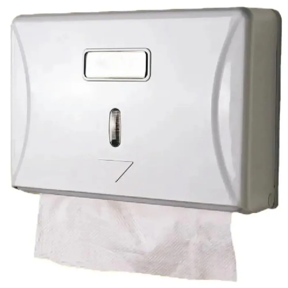 Wall-Mounted Tissue Paper Dispenser, High-Impact ABS Napkin & Paper Towel Holder with Locking Key, Window Refill Design for Bathroom, Kitchen, Home & Office (26 x 21 x 10 cm)