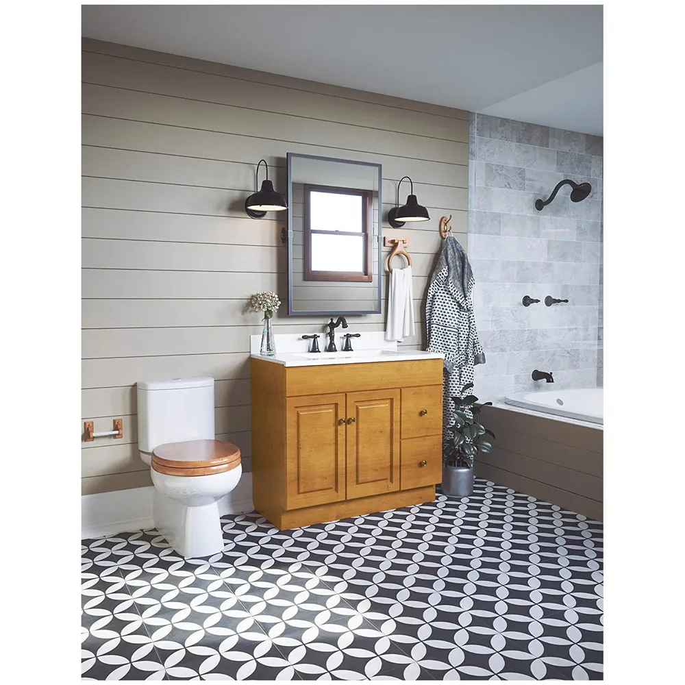 Wood Seat Cover For Commode Wooden MDF Wood With Laminate SeatCover Water Proof Comfortable With Metal Hinges Maple Wood