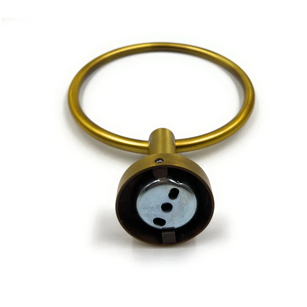 Antique Towel Ring Matt Brown Round Towel Hanger for Kitchen and Bathroom,17 cm Diameter