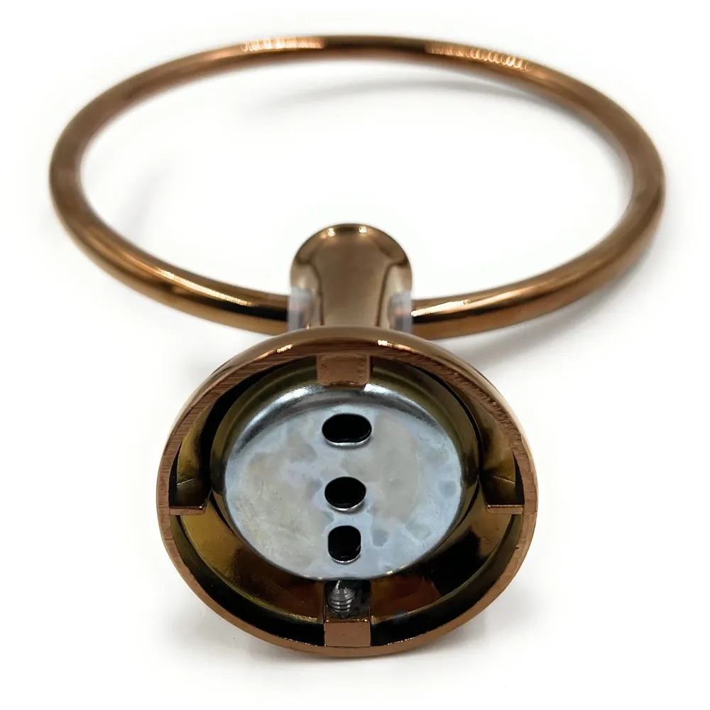 Rose Gold Towel Ring Golden Victorian Round Towel Hanger for Bathroom and Kitchen, Stainless Steel.