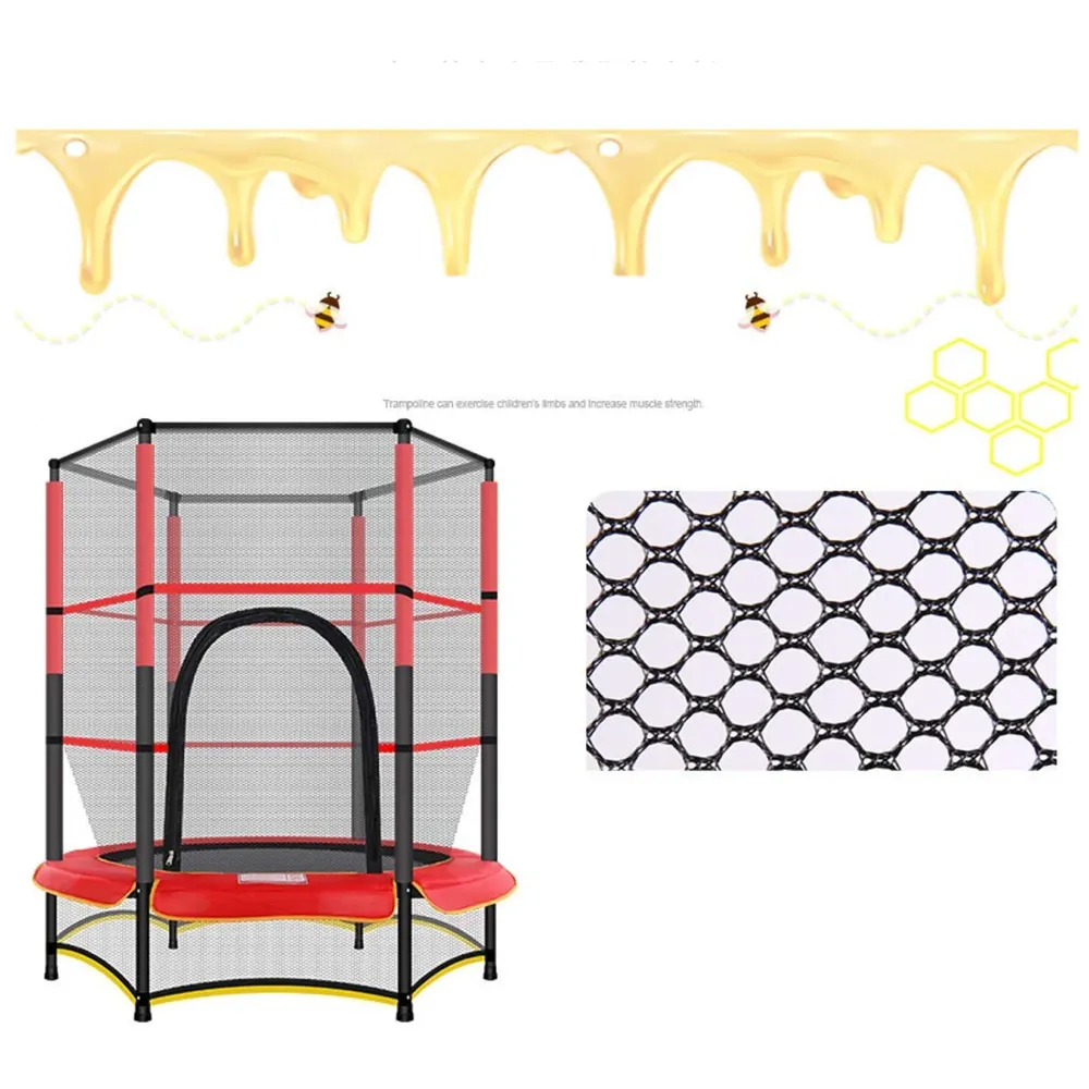 55'' Big Trampoline with Safety Enclosure Net for Indoor Outdoor Jumping Trainers, Max Load 70 kg
