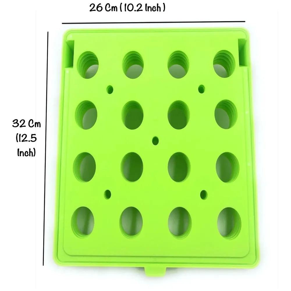 Stackable Folded T-Shirt Clothing Organizer l for Drawers, Dresser, Shelves, Suitcase, Wardrobe, Cabinets l Large (Jeans/Pants), Pack of 6 (Green, Regular (32 x 26 Cm)) - 2