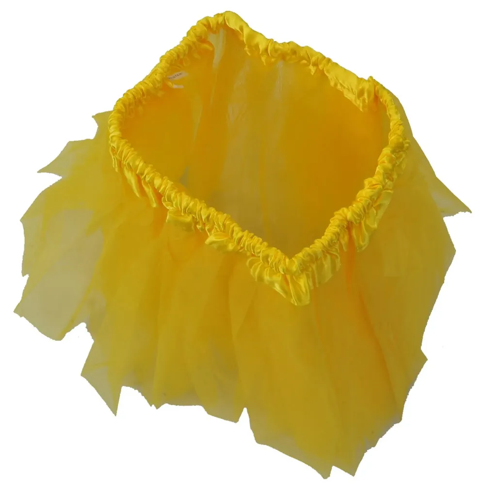 Tutu Skirt – Yellow Princess Girl's Pettiskirt Dress-Up Tutu Tulle Skirt / Mini Skirt For Ballet Dance Photography Prop Costume Outfit Party Dance wear ~ 30 cm Length ~ 46 - 86 cm Waist (18-34 inches ) - 2