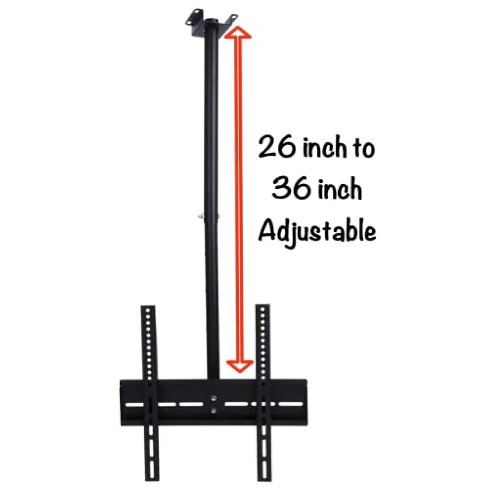 3 feet, Heavy Duty Full Motion Cantilever Tilt Swivel Ceiling Mount Bracket for 26" inch to 55” LED, LCD and Plasma TV for VESA sizes 100 x 100 upto 400 x 400 mm (Ceiling Swivel 26''- 55'')