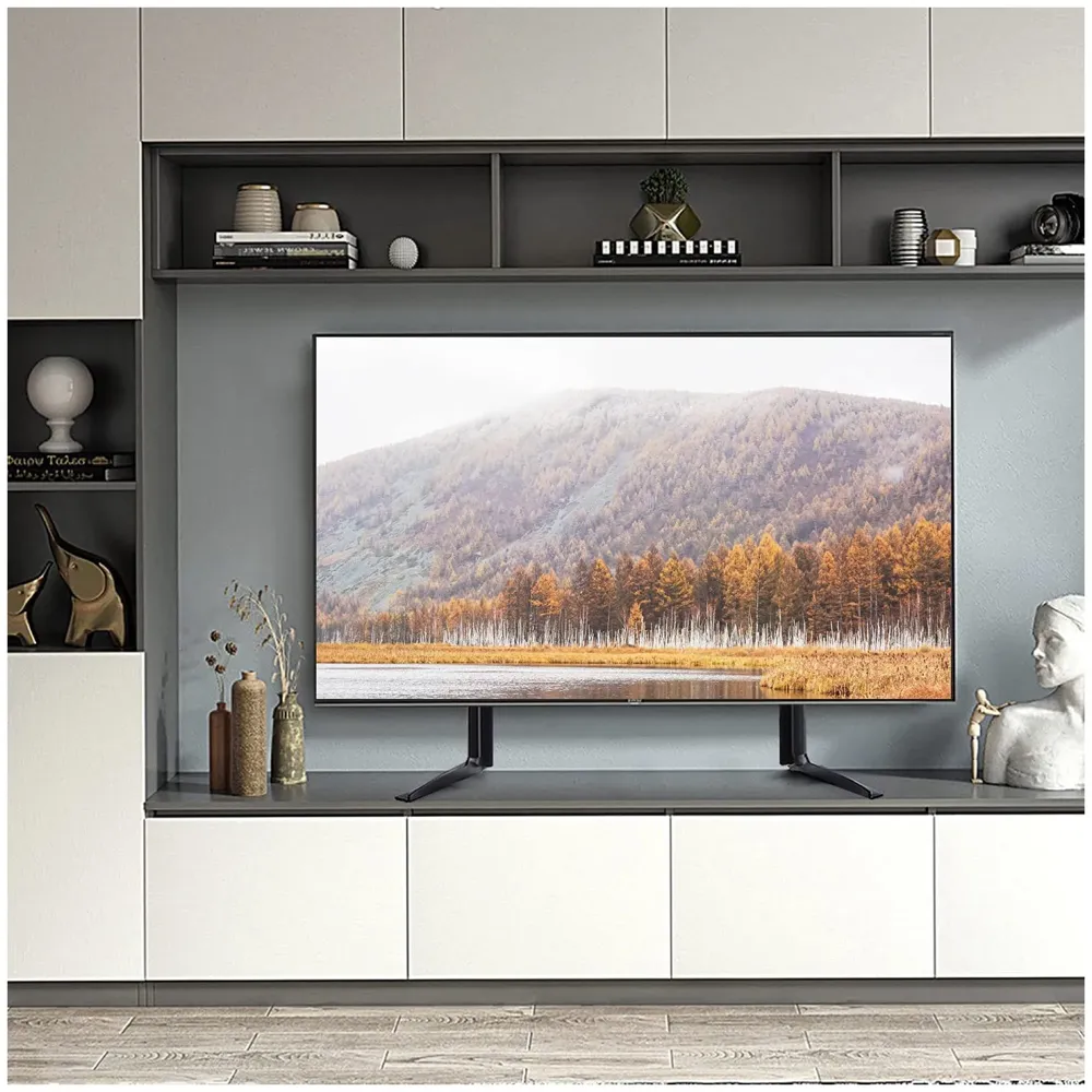 Universal Table Top TV Stand for Most 27 30 32 37 40 43 47 50 55 60 65 Inch Plasma LCD LED Flat or Curved Screen TVs with Height Adjustment, VESA Patterns up to 800x400 mm - 6