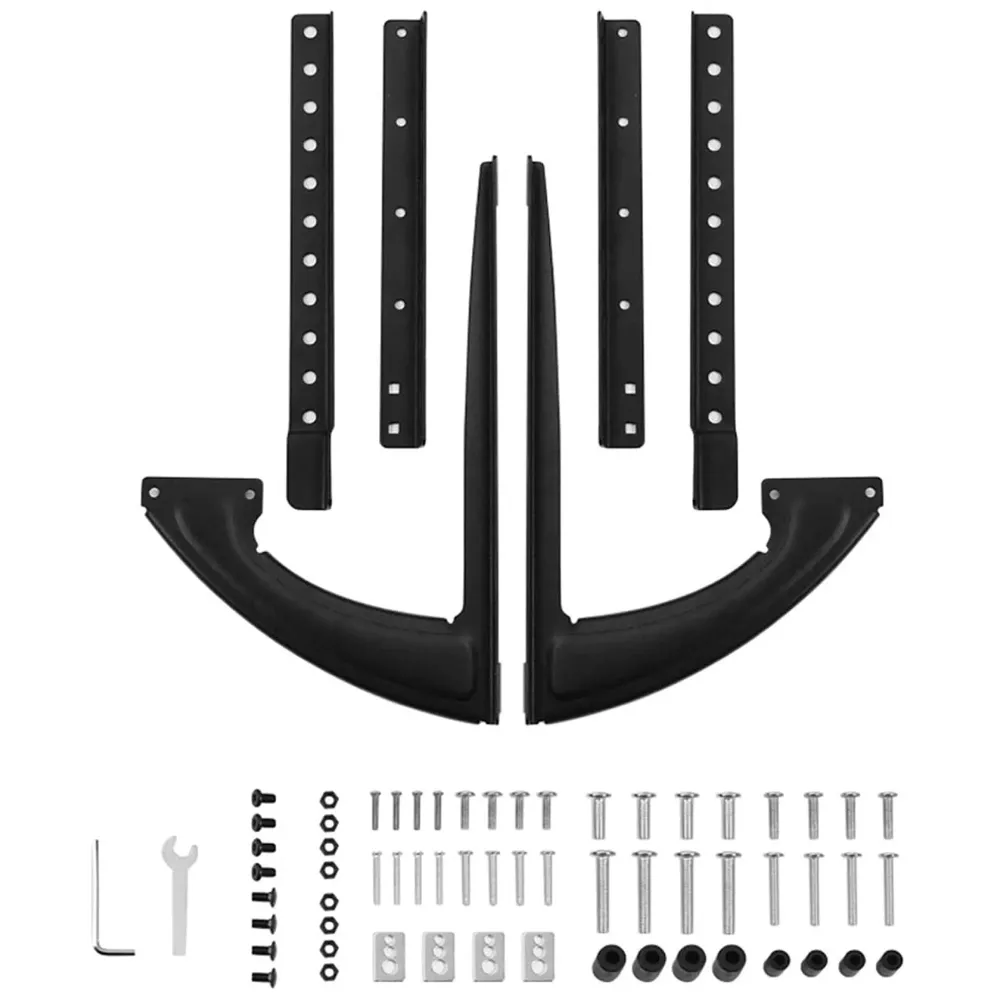 Universal Table Top TV Stand for Most 27 30 32 37 40 43 47 50 55 60 65 Inch Plasma LCD LED Flat or Curved Screen TVs with Height Adjustment, VESA Patterns up to 800x400 mm - 7