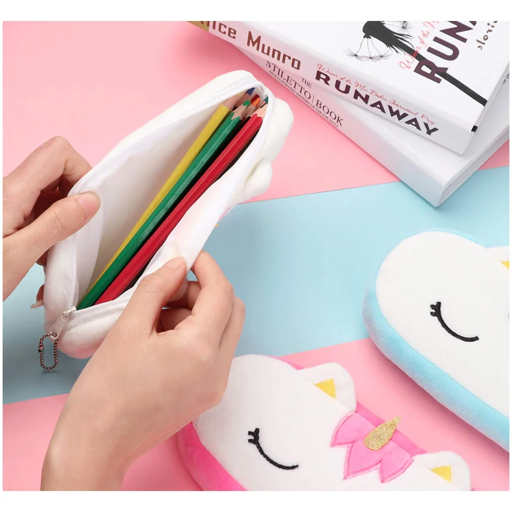 Unicorn Pencil Pouch Soft Box for Children Kids School Supplies