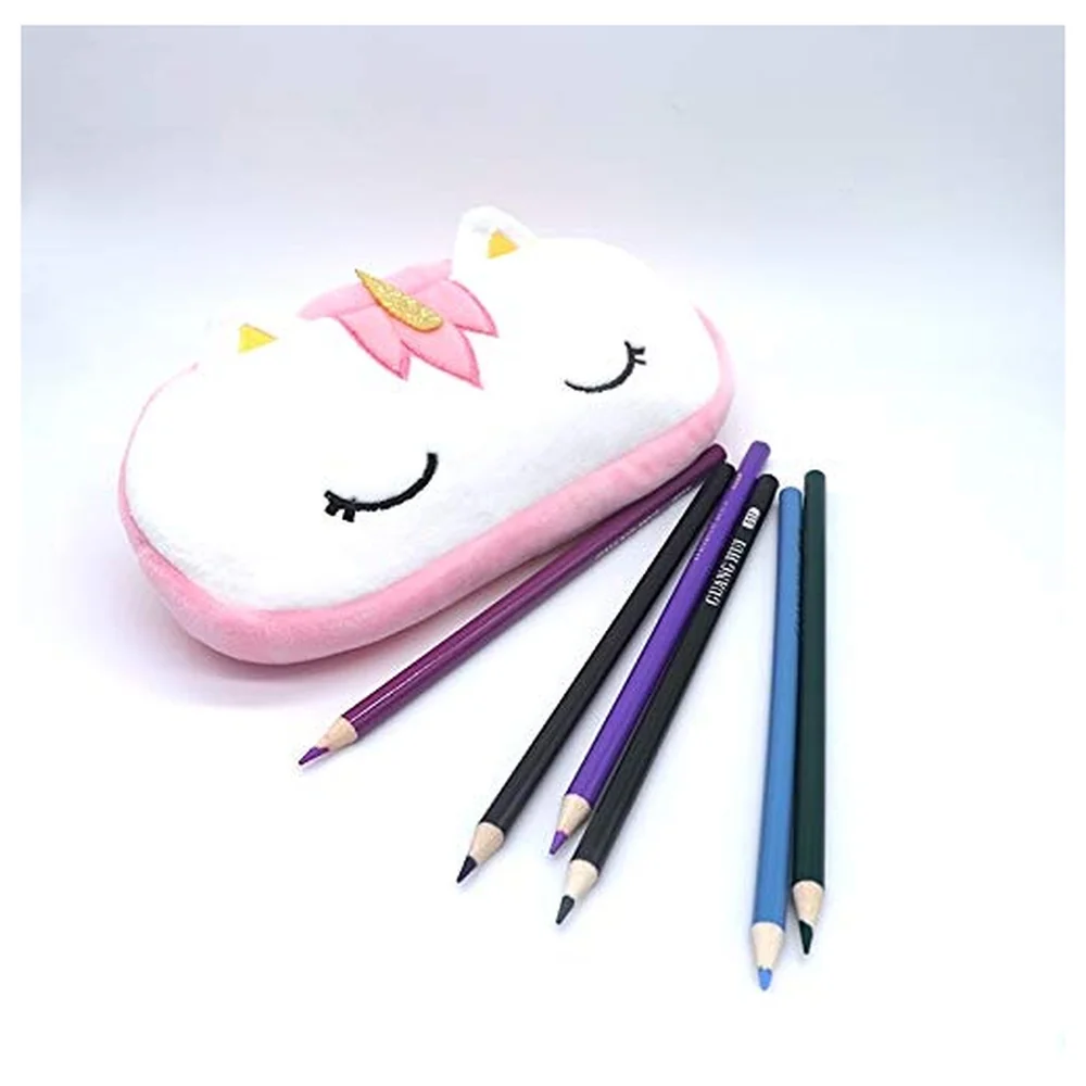 Unicorn Pencil Pouch Soft Box for Children Kids School Supplies