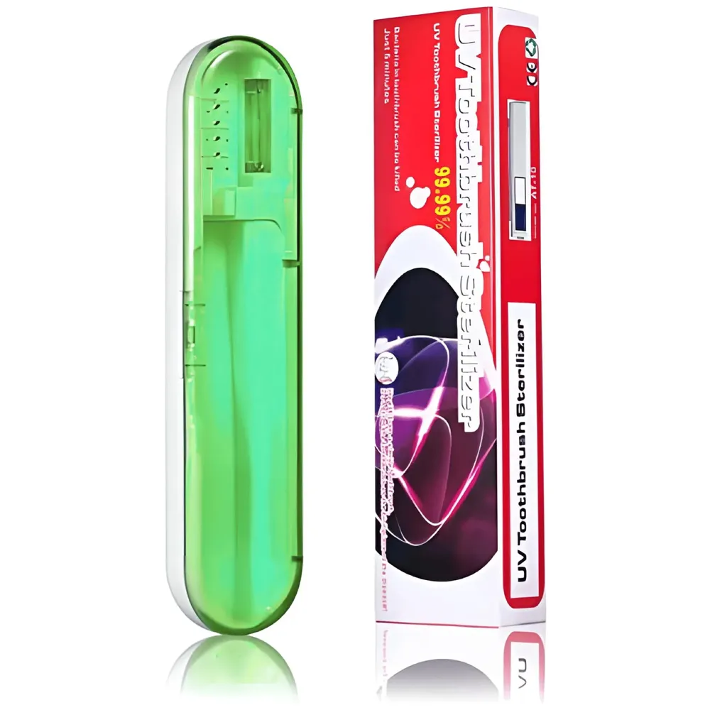 UV Toothbrush Protection Case, Toothbrush sanitiser, Toothbrush Sanitiser Holder. Green