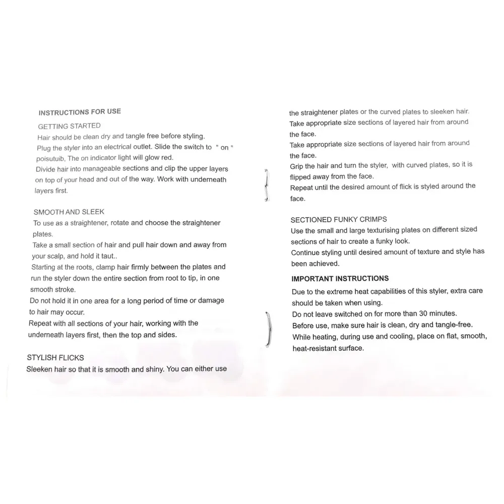 4 IN 1 Electric Rotating Hair Curling/Straightening Brush/Hair Roller/Hair Crimper, Hair Styler With 100% Aluminum Sheet - 9