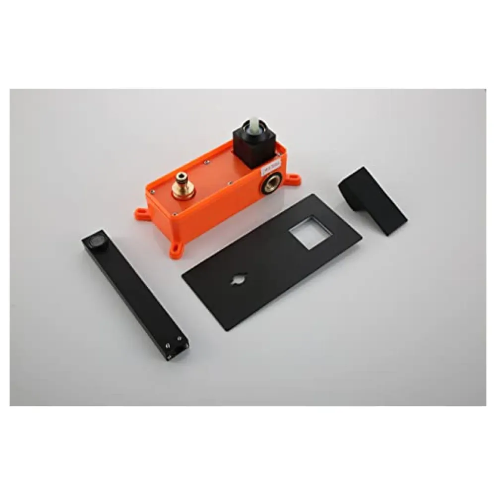 Wall Tap Faucet Black Mixer Hot and Cold Basin Tap Faucet Sink Mixer Black Colour Wall tap Mixer wall Mixer with Concealed Parts