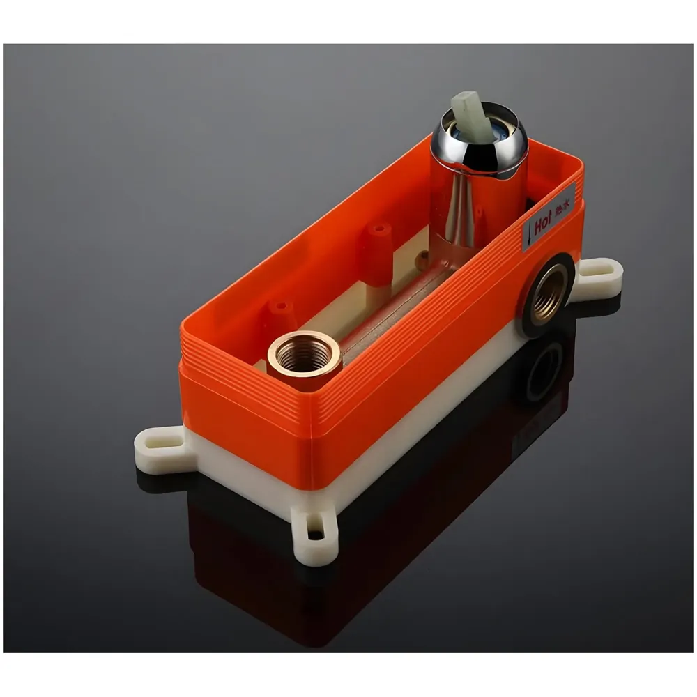 SS Gold Wall Mixer Hot and Cold Basin Tap Faucet Basin Mixer Wall Mounted Mixer with Concealed Parts, for Bathroom Wash Basin -19.5cm