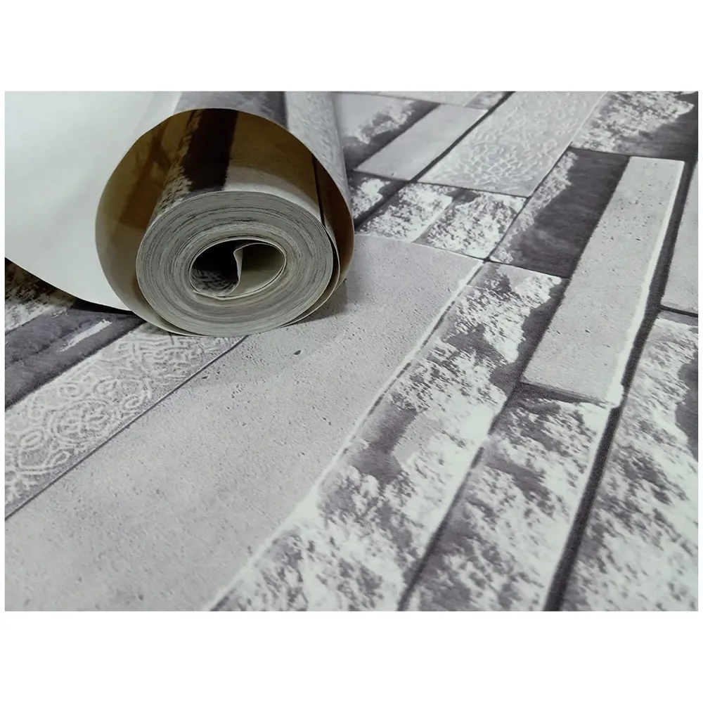 Textured Dholpur Slate Stone Wallpaper Hotelier Series (0.53 * 10 M, 57 Square Feet) Full Roll (Gris Slate) - 5