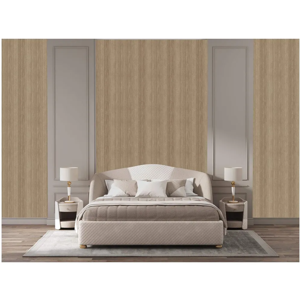 Veneer Wooden Textured Wallpaper (0.53 * 10 M, 57 Square Feet) 1 Full Roll, Maple Tree Wood Design