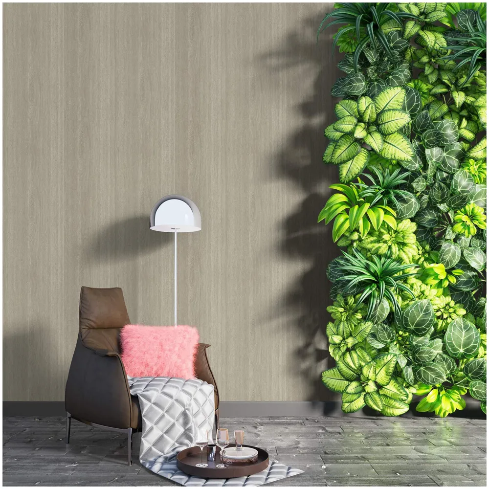 Veneer Wooden Textured Wallpaper (0.53 * 10 M, 57 Square Feet) 1 Full Roll, Maple Tree Wood Design - 4