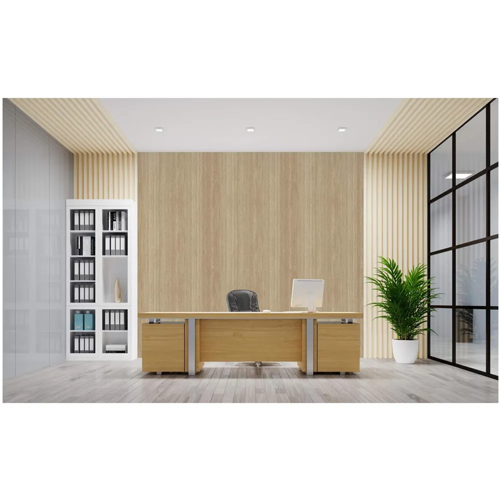 Veneer Wooden Textured Wallpaper (0.53 * 10 M, 57 Square Feet) 1 Full Roll, Maple Tree Wood Design - 5