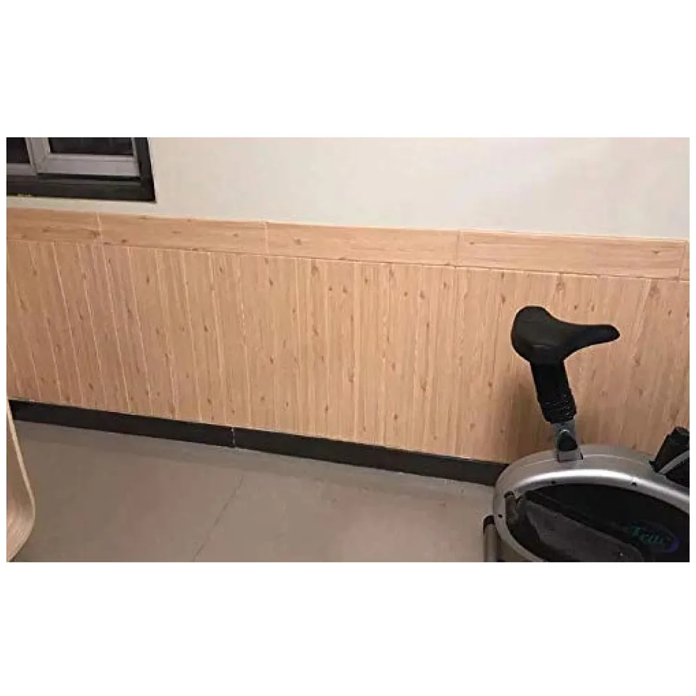 Wall Paper, 3D Wood Wall Stickers Self-Adhesive Panel Decal PE Wallpaper - Peel and Stick Wall Panels for TV Walls, Sofa Background Wall Decor (1) Premium