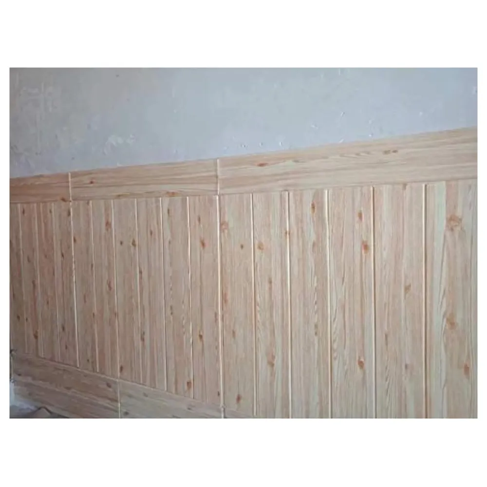 Wall Paper, 3D Wood Wall Stickers Self-Adhesive Panel Decal PE Wallpaper - Peel and Stick Wall Panels for TV Walls, Sofa Background Wall Decor (2)