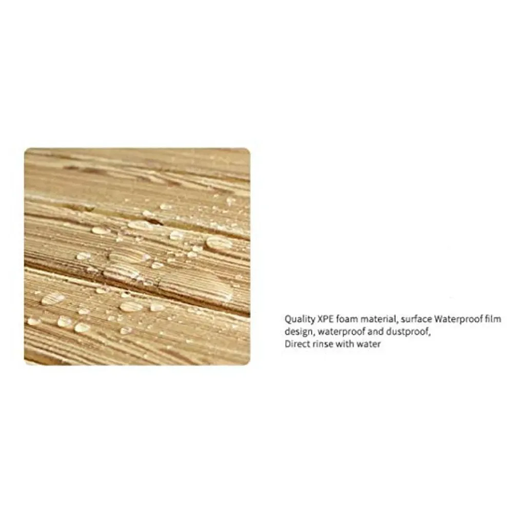 Wall Paper, 3D Wood Wall Stickers Self-Adhesive Panel Decal PE Wallpaper - Peel and Stick Wall Panels for TV Walls, Sofa Background Wall Decor (4) - 8