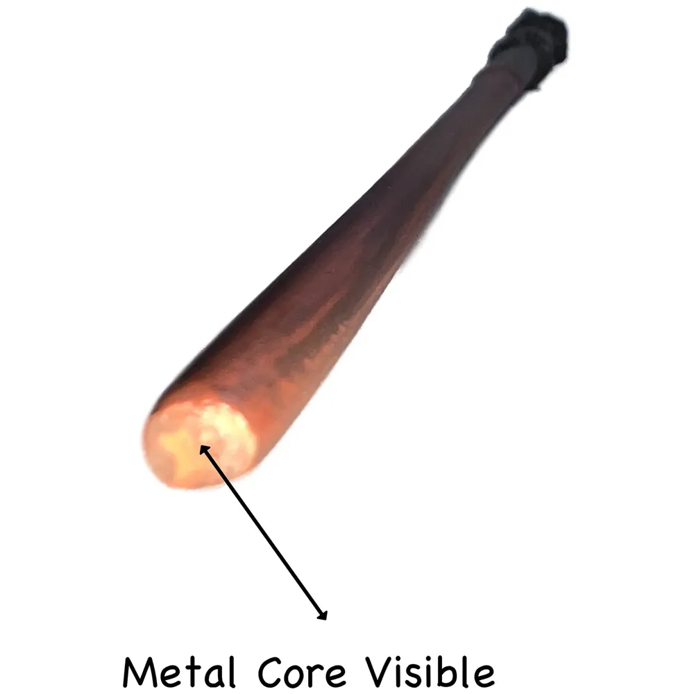 Premium Polyresin & Metal Magic Wand Wizard Sorcerers Wand With Ribbon Box Metal Core Inside, Life Size 1:1 (Style 2) (Black), Kid - 4