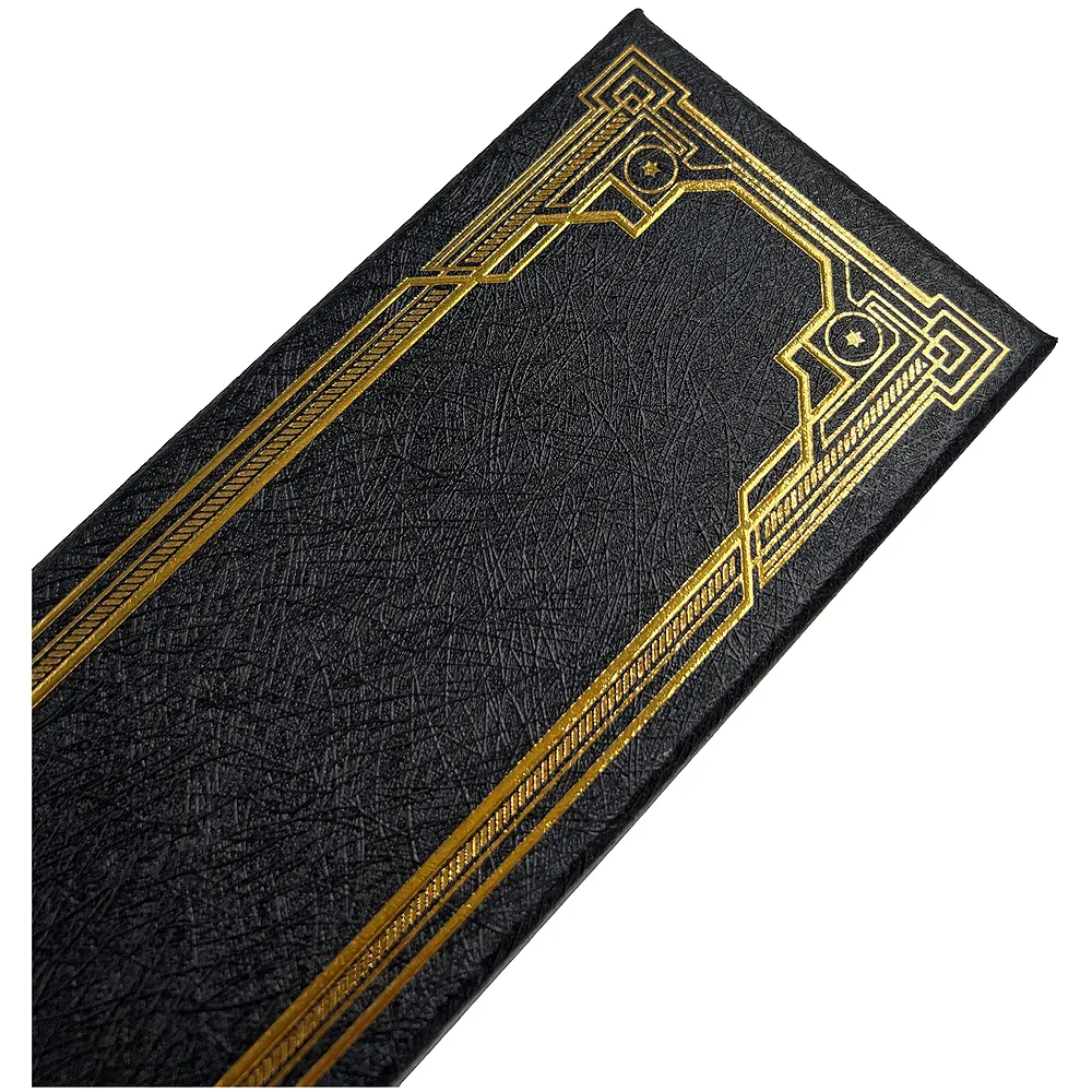 Premium Polyresin & Metal Magic Wand Wizard Sorcerers Wand With Ribbon Box Metal Core Inside, Life Size 1:1 (Style 2) (Black), Kid