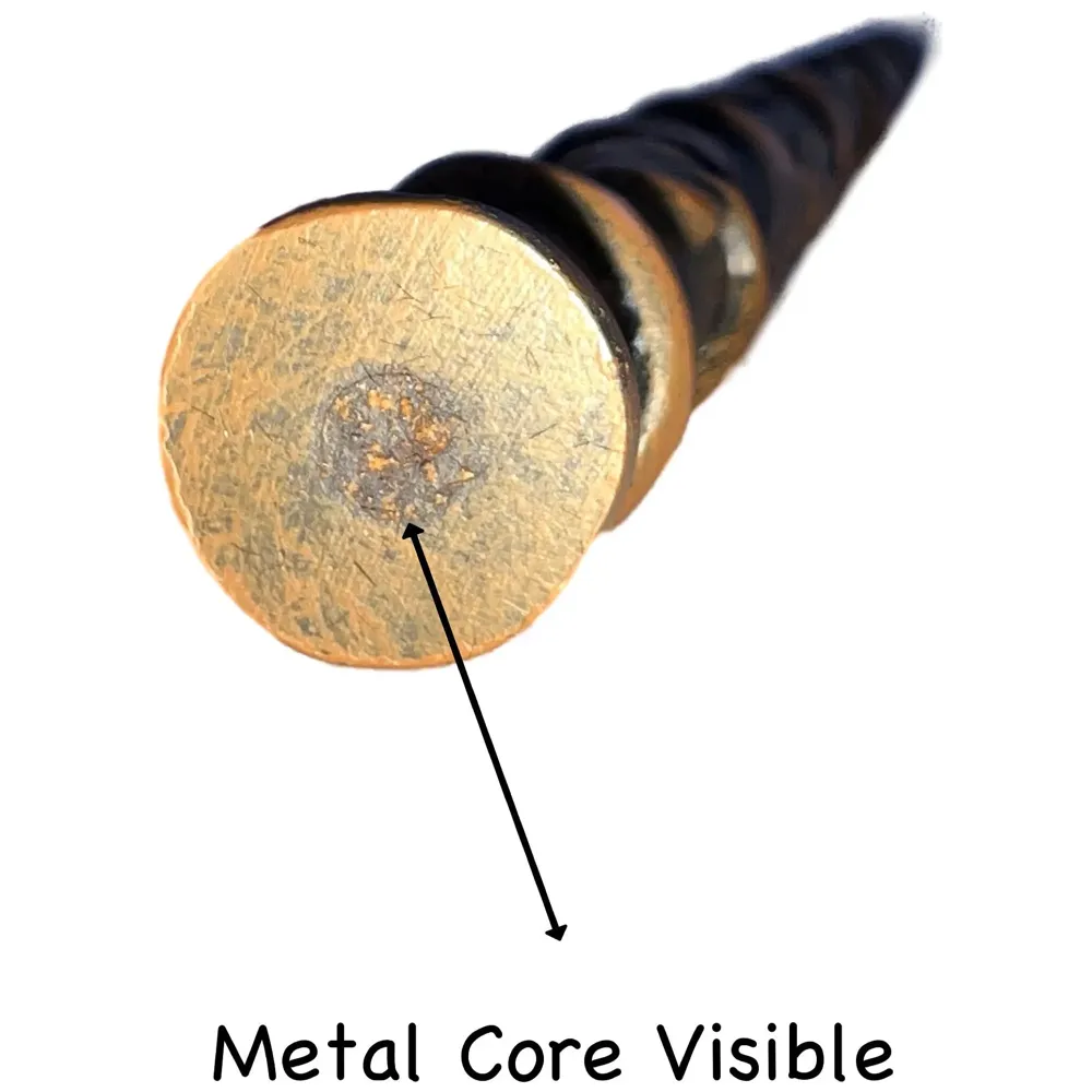 Premium Polyresin & Metal Magic Wand Wizard Sorcerers Wand with Ribbon Box Metal Core Inside, Life Size 1:1 (Style 4) black - 4