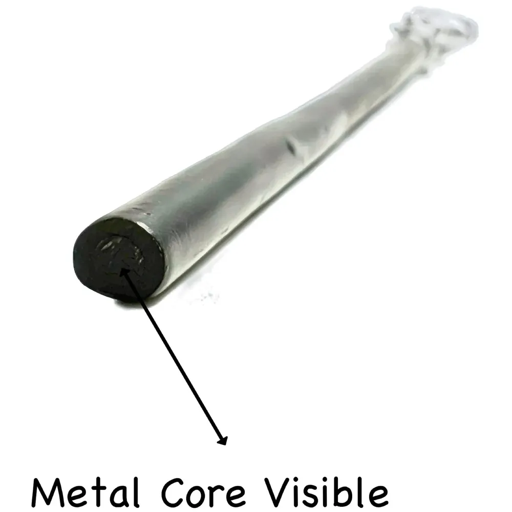 Premium Polyresin & Metal Magic Wand Wizard Sorcerers Wand with Ribbon Box Metal Core Inside, Life Size 1:1 (Style 5) black - 4